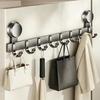No-drill Door Back Vacuum Suction Cup Hooks Storage Rack