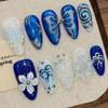 10pcs Hand Painted Gel Press Nails Beautiful Luxury Customized Design Handmade Press On Nails
