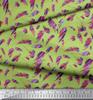 Soimoi Japan Crepe Satin Fabric Brush Stroke Abstract Print Fabric by Metre 42 Inch