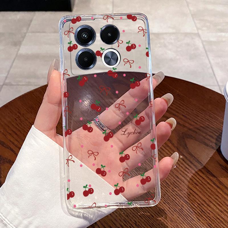 Jelly Casing For Infinix Note 40 5G X6851 X6852 Fundas Capa Clear Silicone Soft TPU Back Cover Cute Cat Rabbit Heart Phone Case