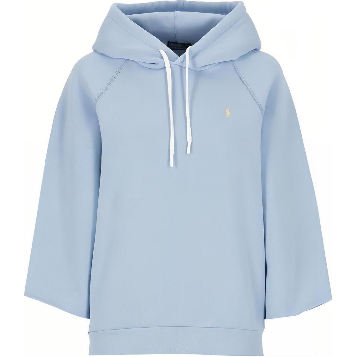 

Polo Ralph Lauren Ss23 однотонная толстовка с вышитым логотипом, женские толстовки с капюшоном, светло-голубой 211892615-001 M