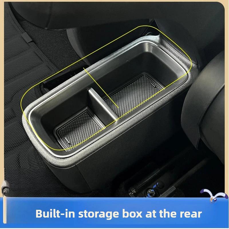 Rear Seat Storage Box For BYD Dolphin Surf Accessories 2026/2025 , Premium Plastic, Waterproof, Shock&Noise Reduction 2022-2024