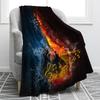 Music Note Blanket Print Throw Blanket Soft Warm Comfortable for Sofa Chair Bed Office for All Season Birthday Souvenir Gifts