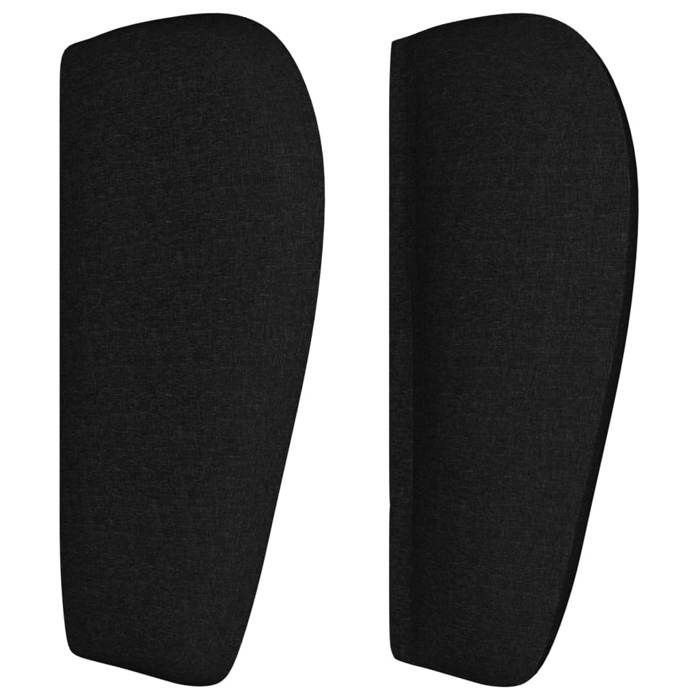 Maison Exclusive - Tête de lit avec oreilles Noir 183x23x78/88 cm Tissu