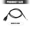 Car USB Cable Adapter USB Extension Cable Adapter for Automotive Screen 80cm PVC Cord Auto Accessories Enduring