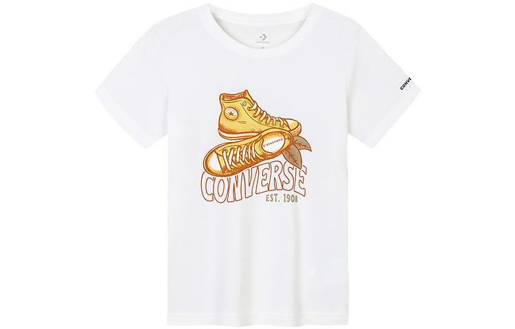 Converse T Shirt Pure White Unisex CV2422232GS-001 L