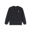 Li-Ning Sports Trend Series Logo Graphic Print Loose Round Neck Long Sleeve T-Shirt Men Tops Black AHSS019-2