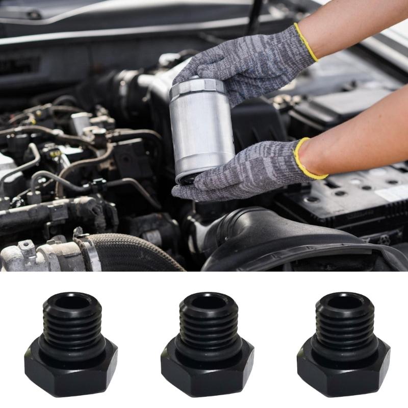 Heavy Duty Aluminum Hexagonal Head Plug Adapter Fitting Leakproof Fluid Connections Suitable For Fluid Gas Lines 1 Pair