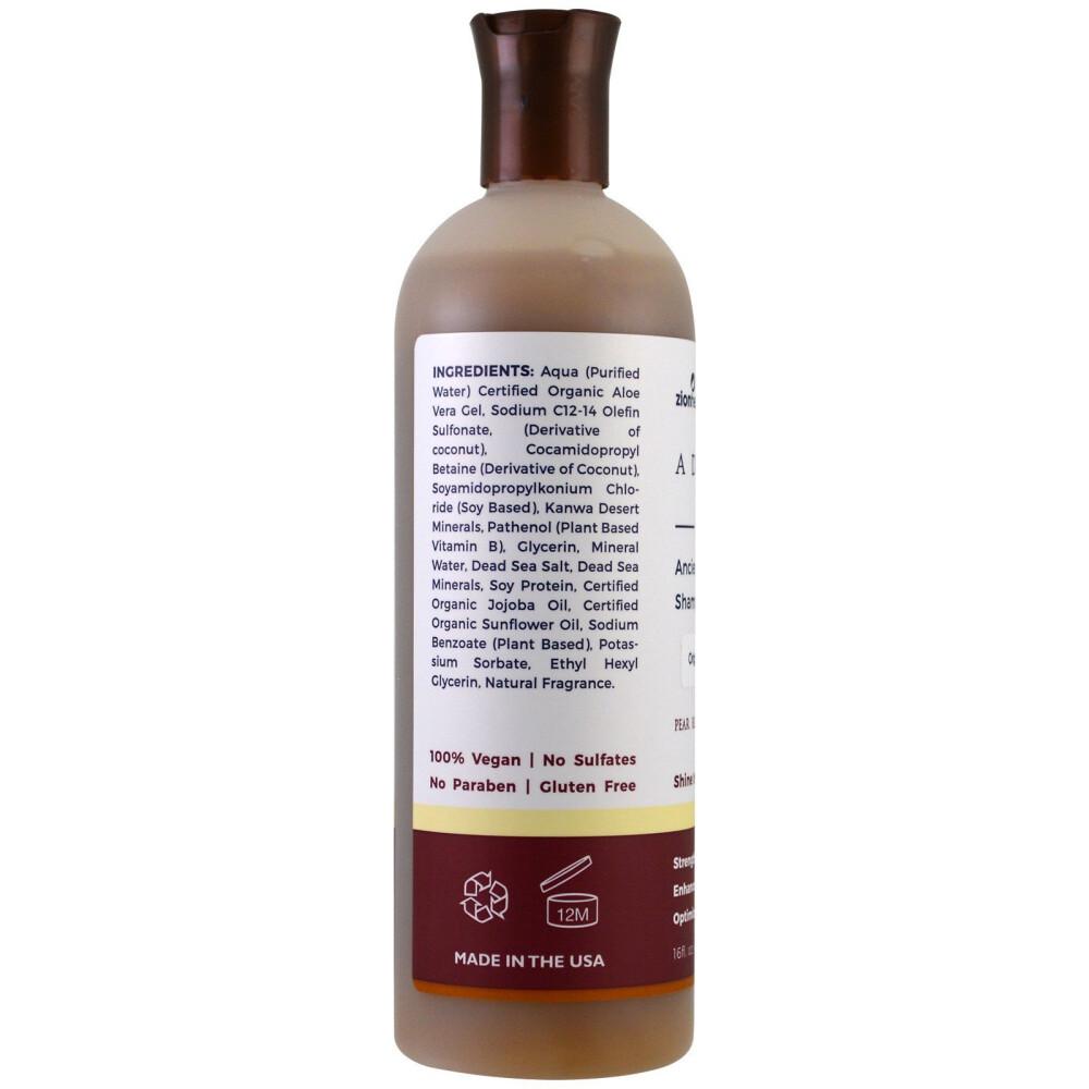 Zion Health Adama Ancient Minerals Shampoo Original Pear Blossom 473 Ml (16 Fl Oz)