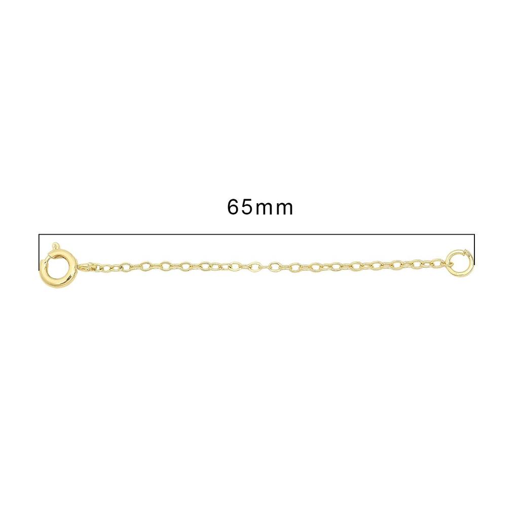 Copper Brass Necklace Extension Chain Bulk Bracelet Extended Chains Tail Extender With Snap Spring Clips For DIY Jewelry Making