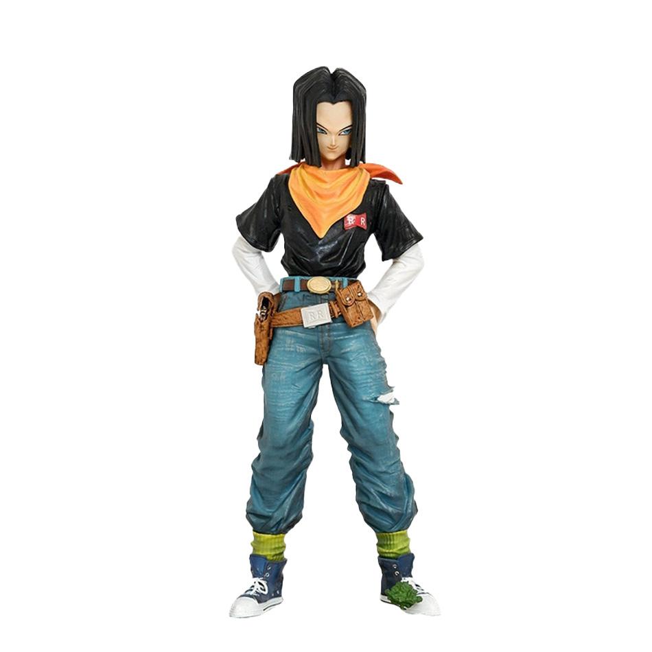 24Cm Anime Dragon Ball Z Android 17 18 Figura Android 18 Pvc Colección De Figuras De Acción Modelo Juguetes Para Niños Regalos D