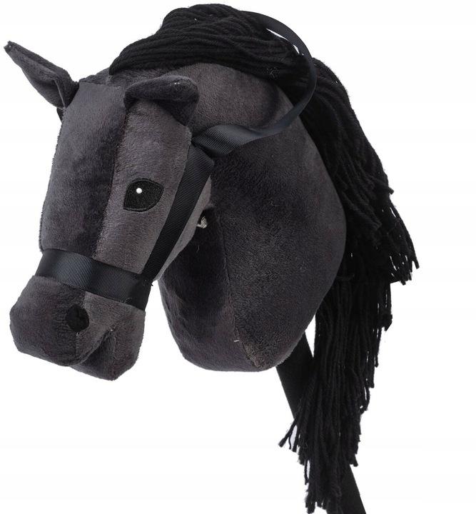 Horse Head On a Stick Sound Plush Hobby Horse Pony Black