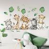 1PC Cartoon Cute Hippo Tiger Elephant Deer Tree Animal Wall Stickers For Bedroom Living Room Nursery Decoration Wall Decals