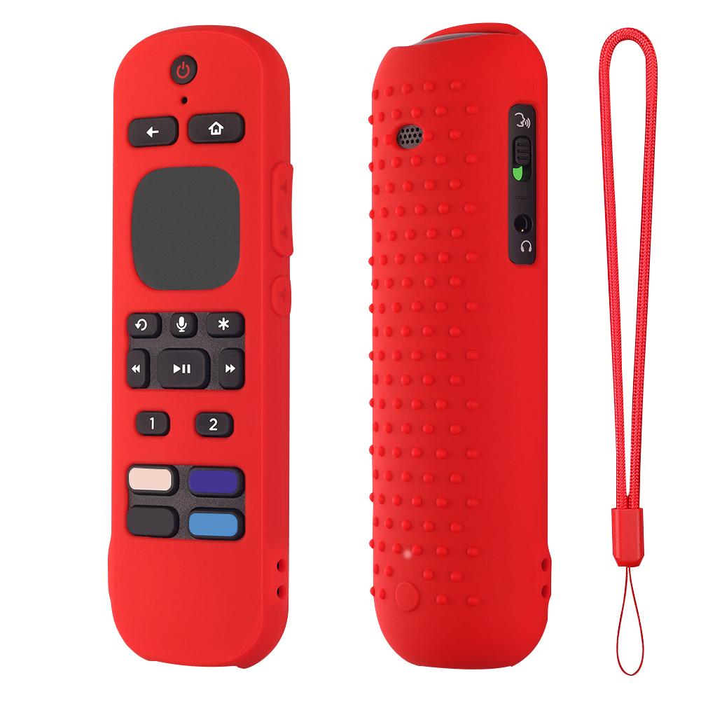 Soft Silicone Protective Cover Replacement Smart TV Remote Control Cover for Roku Voice Remote Pro/RC-MC1 for Roku Ultra 2025 TV