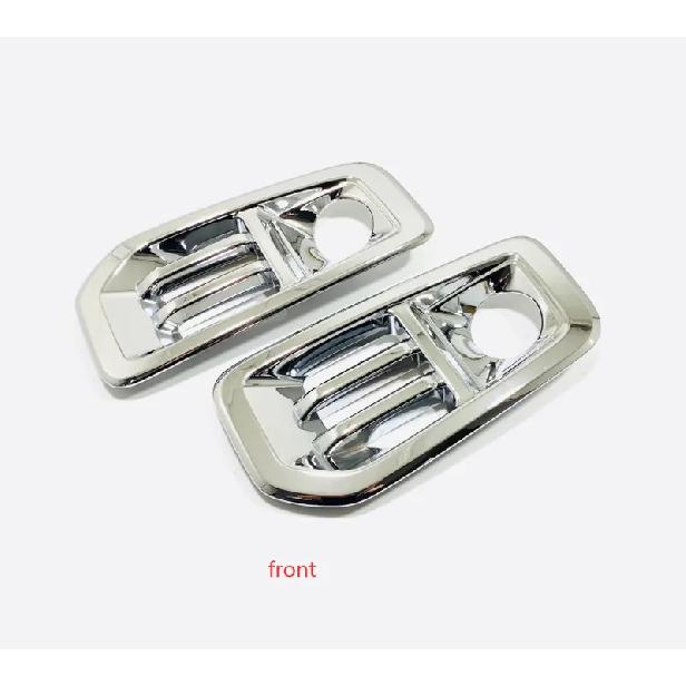 For Haval Dargo    Front Fog Light Lamp Cover Rear Foglight Frame Decoration Trim ABS Chrome Car Styling Accessories
