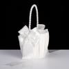 Flower Girl Baskets for Wedding,Ivory Flower Girl Basket With Pearl Handle ,Wedding Baskets for Flower Girls