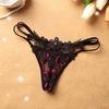 Ladies Sexy Temptation Thong Rhinestone Triangle Panties Beautiful Buttocks Low Waist Luxury Women's Panties T Pants Wholesale 2015