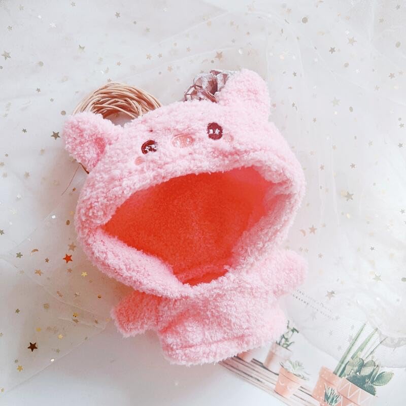 Pink Boa Kigurumi Plush Costume [Fits 15-20cm Dolls] Pink Plush Costume Dress-Up Clothes Plushie Animal Portable Otaku Mascot Favorite Idol Otaku