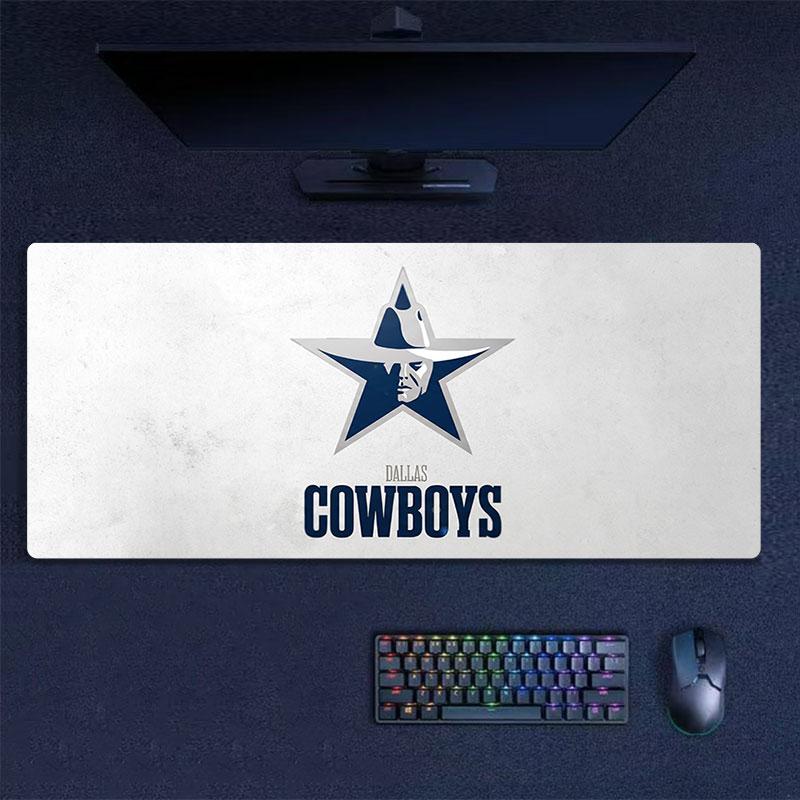 Dallas Cowboys Large Gaming Table Cushion Non-slip Laptop Tablet Big Mousepad XXL Mat Mini PC Playmat With Lock edge