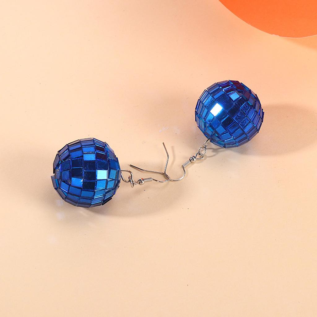 Mirror Ball Disco Ball Earrings Disco 60's 70's Ball Earrings Costume Accessory