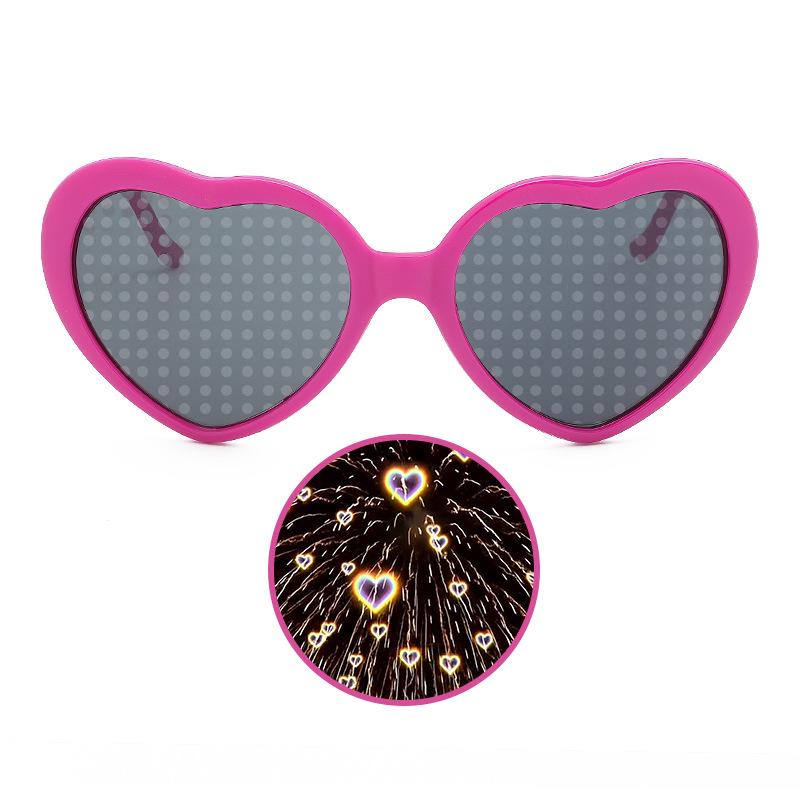 Romantic Heart-Shaped UV Protection Sunglasses - Mood Changing, Date Essential