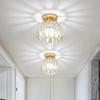 Beautiful Iron Aisle Hallway Crystal Ceiling Lamp Entry Foyer Foyer Lighting Ceiling Light