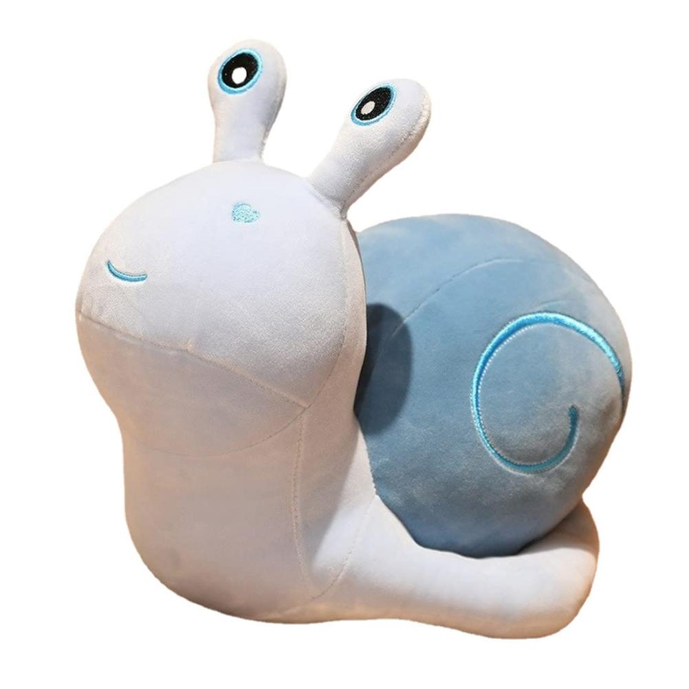 

ZK50 Cute Cartoon Snail Plush Toy Stuffed Fluffy Doll Throw Pillow Tabletop Car Ornaments Home Decoration Kids Birthday Gift синій