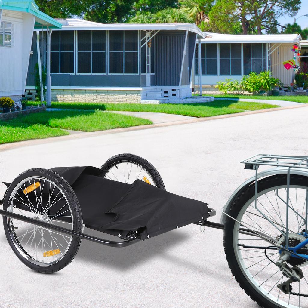 Fahrradanhänger Faltbarer Lastenanhänger mit Kupplung, Transportkarre bis 40 kg Tragfähigkeit