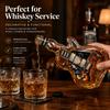 Retro Západ Slunce Gradient Tvar Kytary Láhev na Whisky Vysokoborosilikátové Sklo Vintage Rocková Sběratelská Položka Dekorace Domácího Baru Dárek