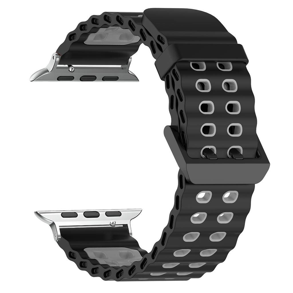Silicone Strap for Apple Watch Ultra 3 49mm Band Breathable Bracelet for iWatch Series 11 10 42 46mm 9 8 7 6 SE 45mm 44mm Strap