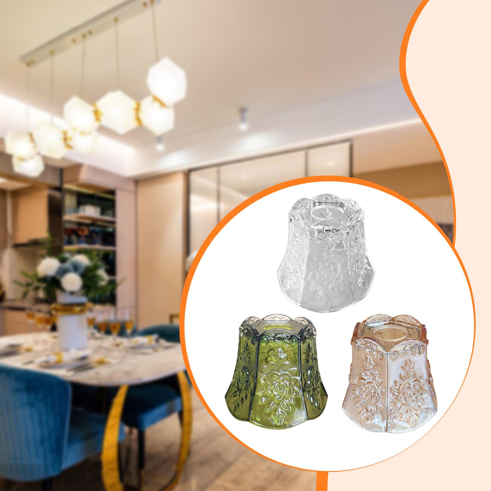 Маленький стеклянный абажур, декоративный подвесной абажур, высота 12 см, крышка для подвесной лампы для ванной комнаты, гостиной, столовой