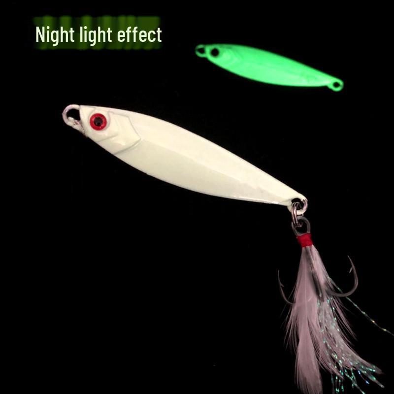 Ma Brand Slow Retrieve Shore Casting Blade Lure: Metal Bait & Hook for Fishing
