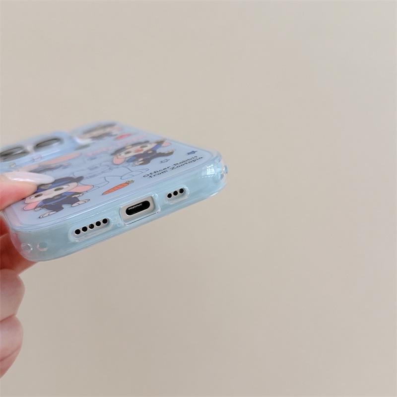 3D Cartoon Ears iPhone Case for Judy & Nick - Compatible with iPhone 17, 16 Pro Max, 15, 14
