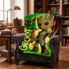 Groot Adventure Throw Blanket Flannel Blanket Soft Warm Sofa Bed Camping home Decor Unique Christmas Gift C102114