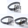 Casual Pu Belt For Men And Women With Rivet Decor For Denim Jeans Fashion Accessory