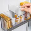 4 Transparent Refrigerator Divider Set, Retractable Refrigerator Side Door Storage Clip, Kitchen Food, Bottles, Storage Divider