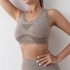 Reggiseno Sportivo da Yoga a Pois ad Asciugatura Rapida da Donna con Imbottiture - Top Fitness Antiurto, Traspirante e di Supporto con Elegante Design sulla Schiena