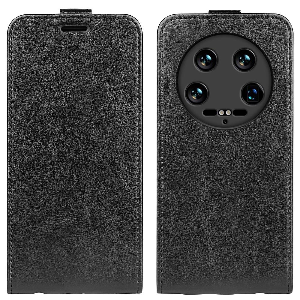 For Xiaomi 14 Ultra Case PU Leather Protective Vertical Flip Phone Cover with Card Holder
