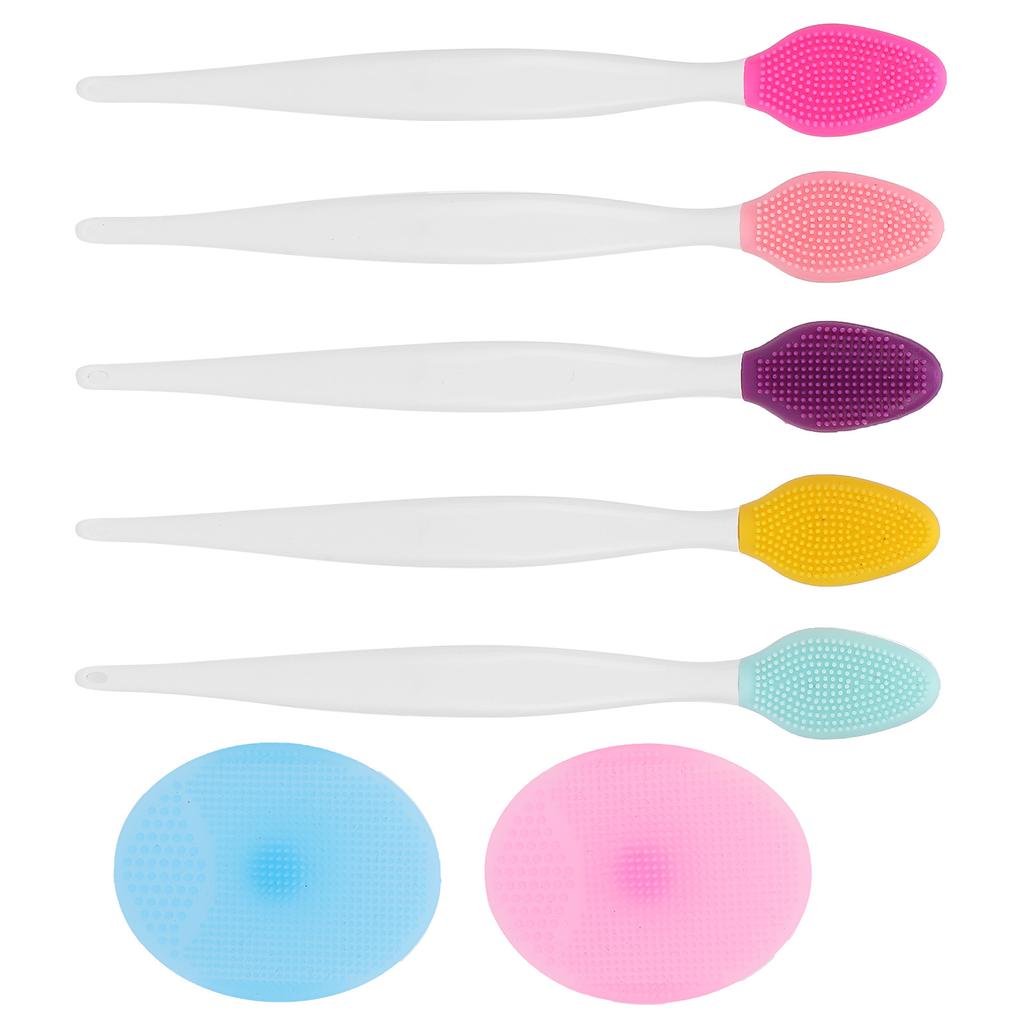 Silikon-Gesichtsreinigungsbürste, Silikon-Gesichtsporenreiniger, Peeling-Bürstenset für Gesicht, Nase und Lippen