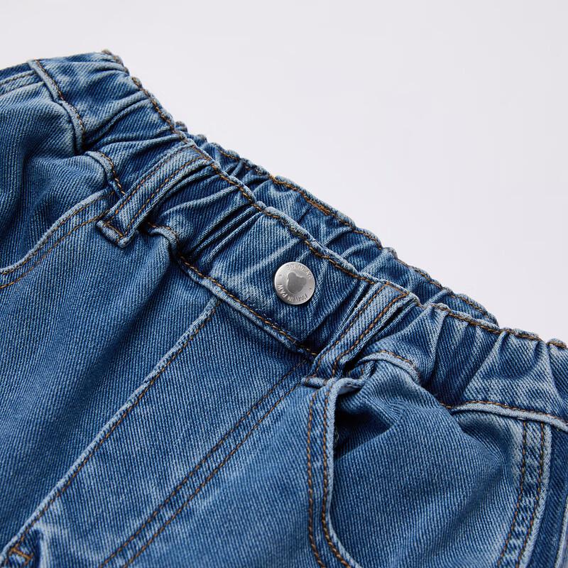 PawinPaw Boys' Cartoon Bear Denim Jeans, 2025 A/W