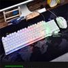 JYKM320 Wired Rainbow Backlit Keyboard and Mouse Combo