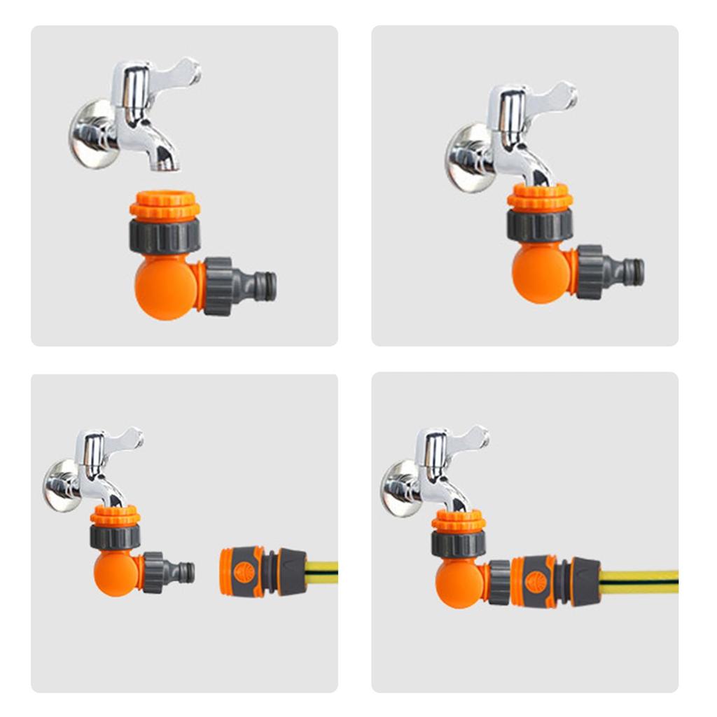 Garden Hose Connector Faucet Adapter For 1/2 Inch Hose Reel Cart Plastic Click-lock Quick ConnectionFor Watering Irrigation