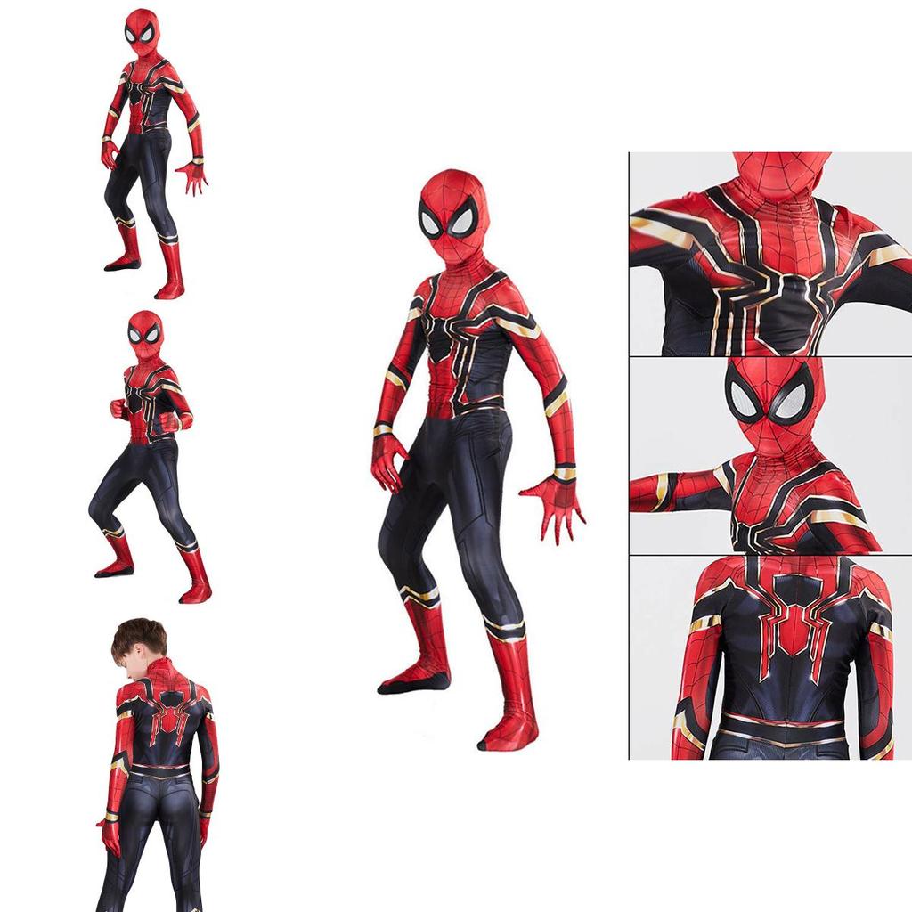 Iron Spiderman Suit Superhero Costume Cosplay Jumpsuit With Exquisite Workmanship