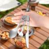 Environmental Titanium Spoon Portable Cutlery Fork New EDC Tool  Outdoor Tool