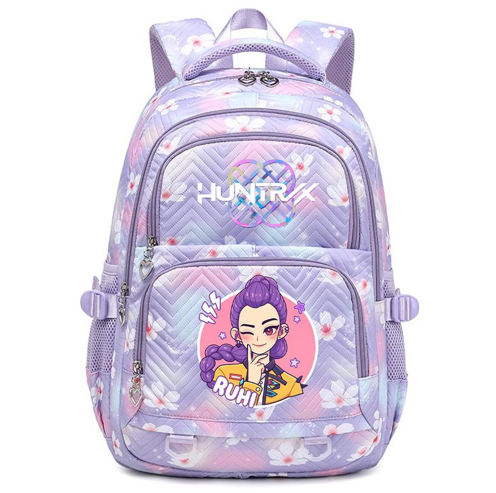 Zaino Carino Stampato K-Pop Zaino per Studente Adolescente per Ragazzo Ragazza Borsa da Scuola Regalo per Bambino Donna Grande Capacità Impermeabile Borsa da Viaggio Mochila