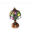 Moin Moin Miniature 1/6 Scale Wireless Stand Lamp with Stained Glass Design for Dolls Bedside Night Light