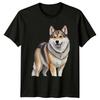 Dog Mixed Breed Watercolour Portrait Pet Lover TShirt