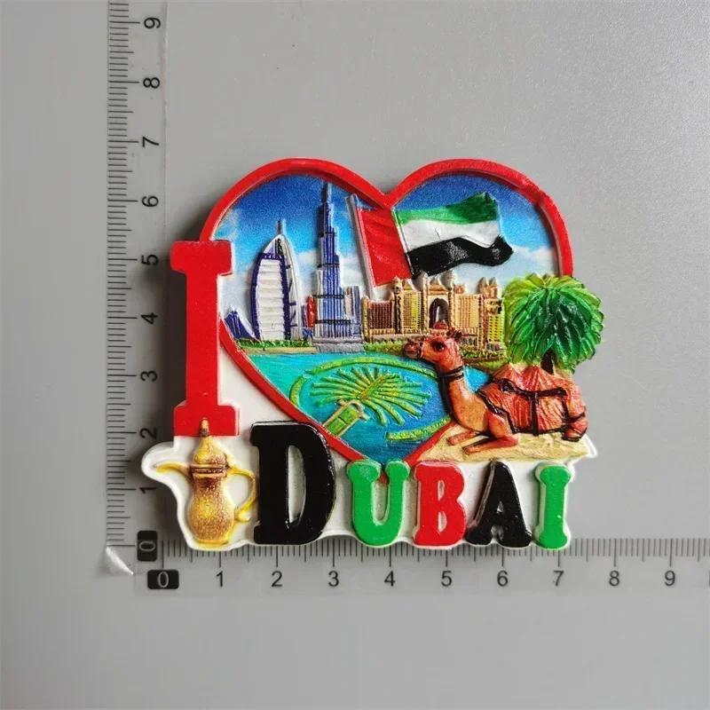 Dubai Turistic Suveniruri Magneți de Frigider Turnul Khalifa Arabia Saudită Frigider Magnet Comemorativ Autocolante Home Decoration