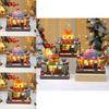 Christmas Creative Rotating Hamburger Music Box Decoration With Light For Kids And Holiday Decor