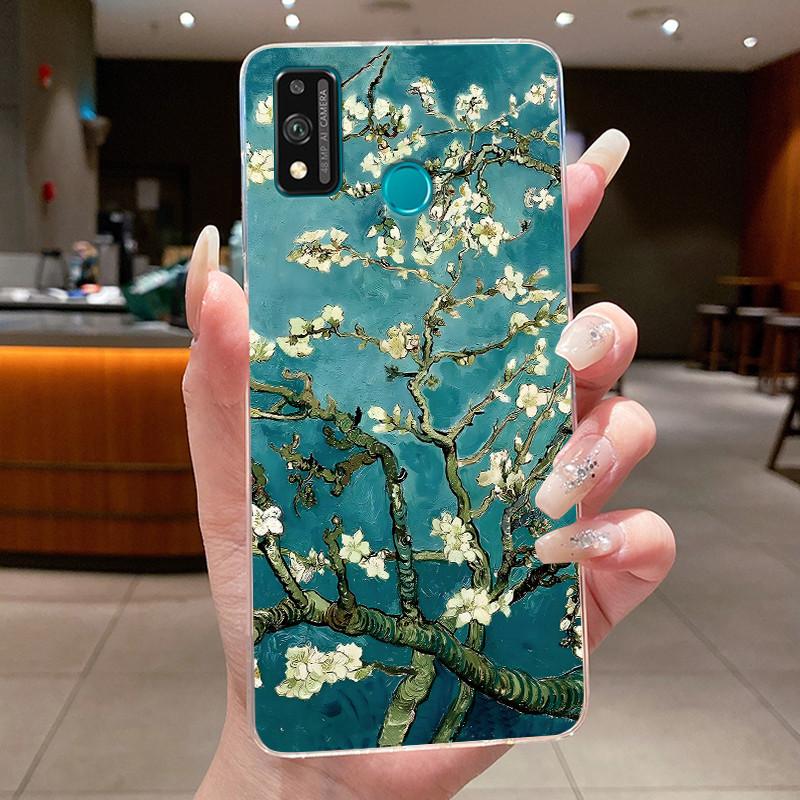 For Honor 9X Lite JSN-L21 JSN-L22 JSN-L23 Case Clear Fashion Butterfly Flowers Soft TPU Silicon Cover Honor 9XLite Phone Casing